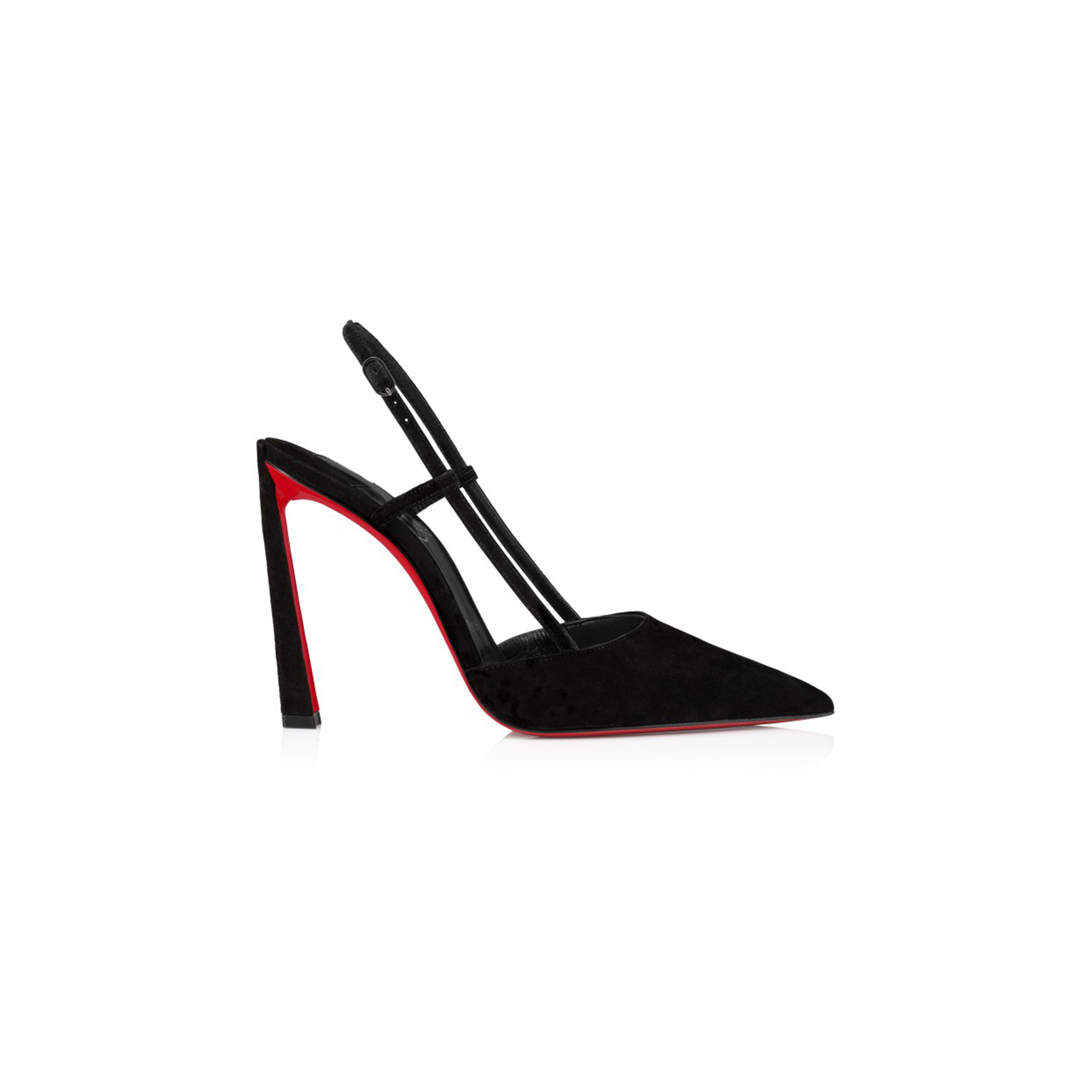Ch**an louboutin condoroline 100 mm sling back pumps-veau velours-black-women 1250282b439